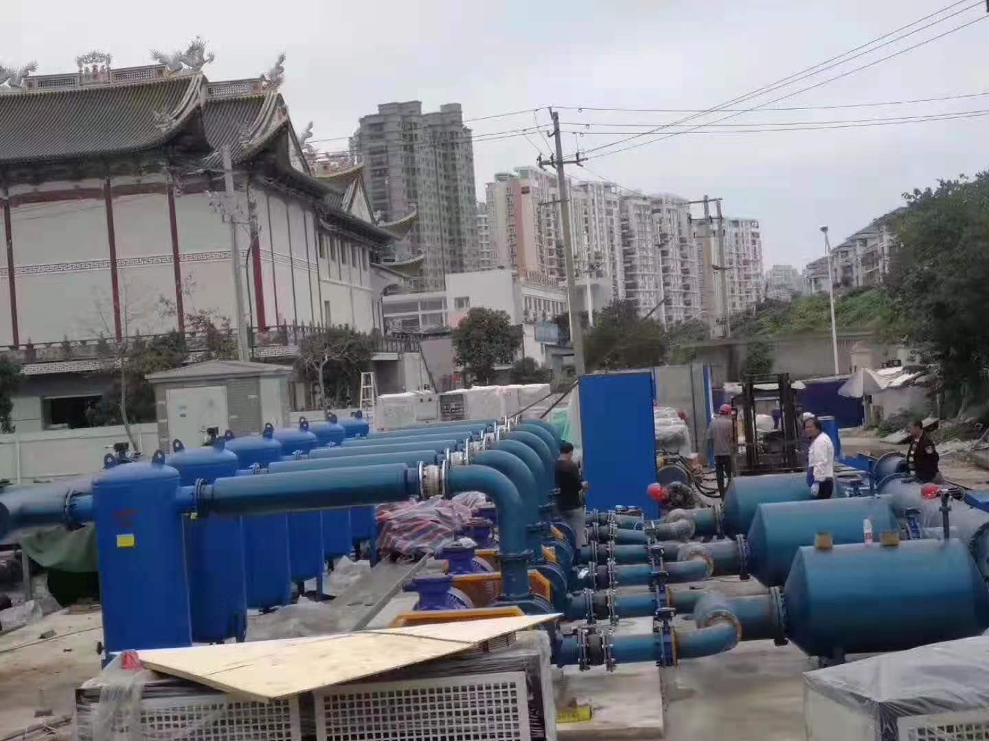 垃圾填埋羅茨風(fēng)機(jī)現(xiàn)場(chǎng)